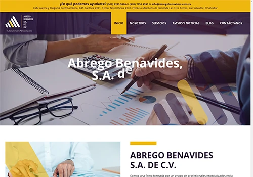 Website Design for ABREGO BENAVIDES S.A. DE C.V.