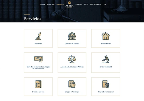 Website Design for ASTRA Legal Group