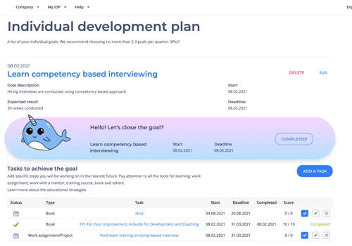 Employee Development Plans