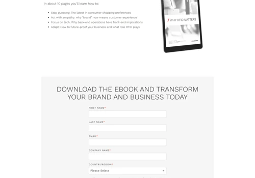 Landing page
