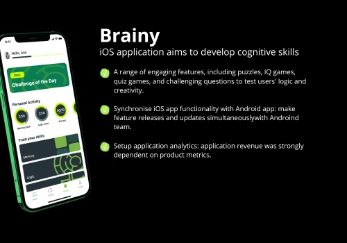 IOS Application for Cognitive Skills Growing