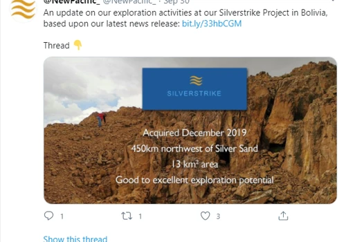 Publicly Traded (TSX-V) Jr. Mining Company