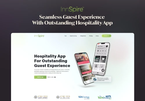 Web Design & Development for Hospitality App
