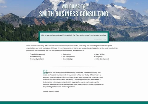 Web site and logo for an accountant