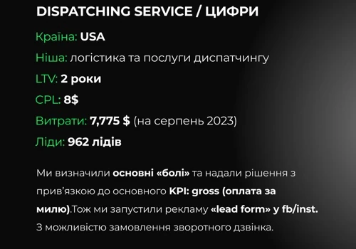 Meta Ads for dispatcher Moving Company