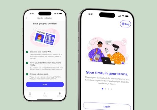 Registration & ID Verification - Mobile app