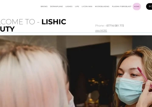 Lishic Beauty - Web design & development
