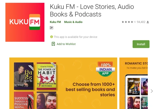 KukuFM | Free Audio Books Listening Mobile App