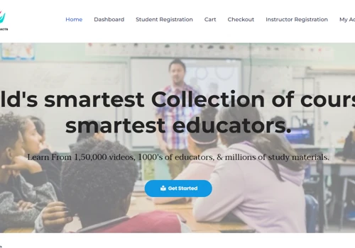 LMS educational website