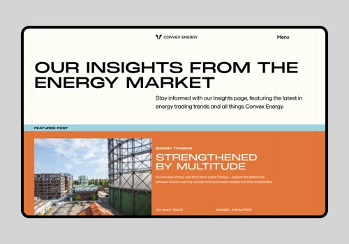 Convex Energy ~ Branding + Web Design