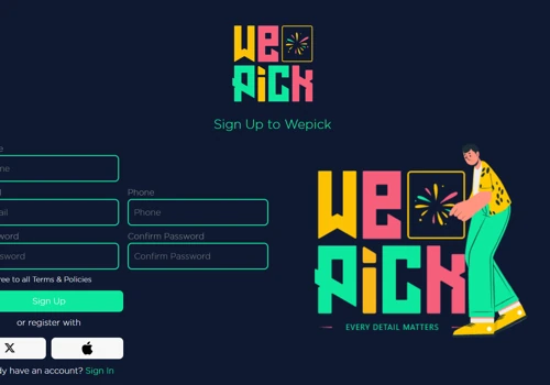 Wepick: Service Delivery Apps & Web Solution