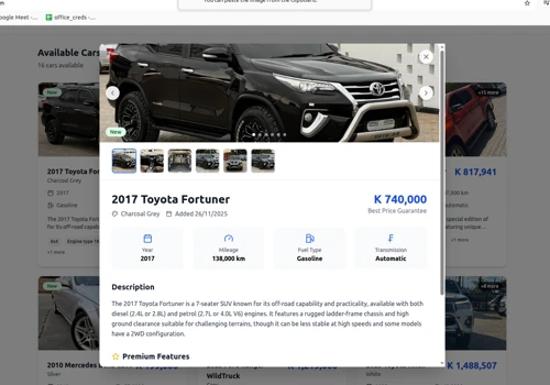 Trusted Car Partner, Auto Car Dealer in zambia