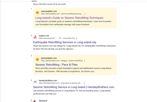 Piers and Piles Content Strategy