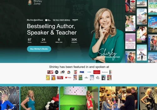 Personal Landing Page for Bestselling Author