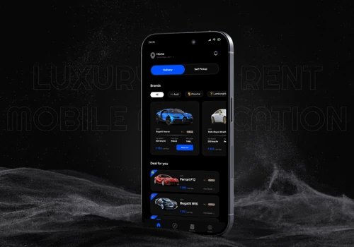 Zap Luxuary Car Rent Mobile App UI/UX Design