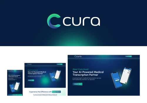 Cura Assist | Branding & One Page Website Design