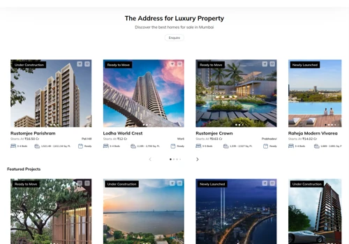 Development of Luxury Property Buying Platform