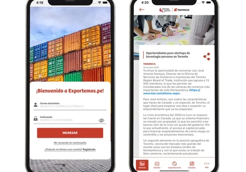 Mobile App Exportemos.pe