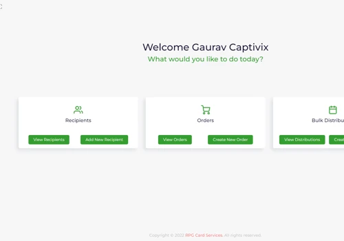 Gift Card Application Development
