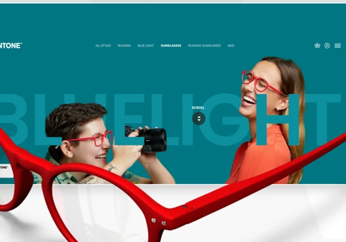 Pantone Eyewear Website