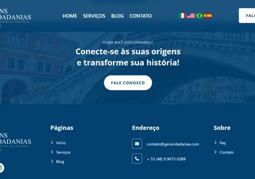 Website Development for Gens Cidadanias