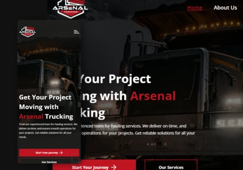 Web development for a trucking company