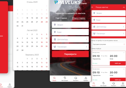 Web development for a transportation company