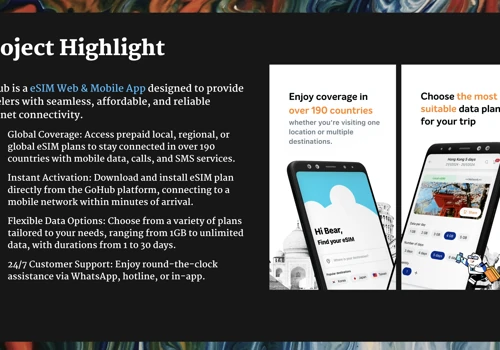 GoHub - eSIM Web & Mobile App