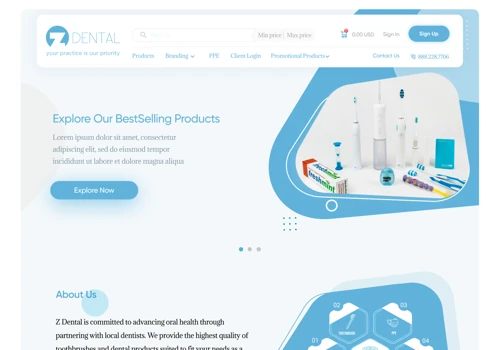 Revamp for Zdental website