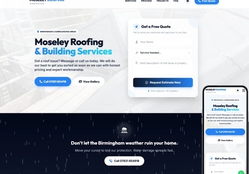 Birmingham Roofer Website