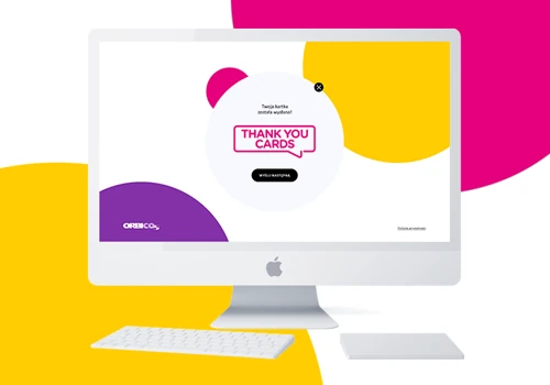 Web application Thank You Cards