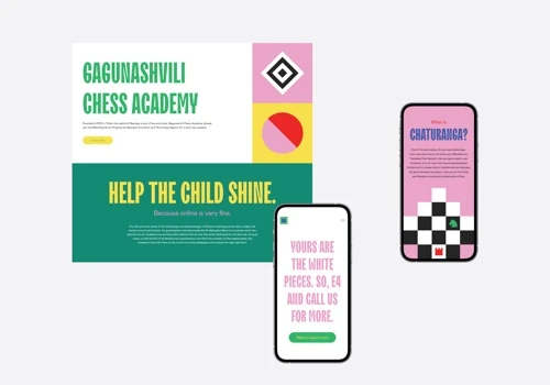 Chess Academy Identity & Web development