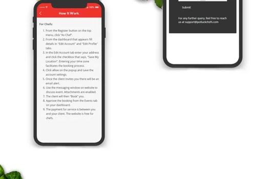 Online Chef Discovery & Hiring Network
