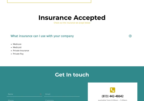 Website design for healthcare company