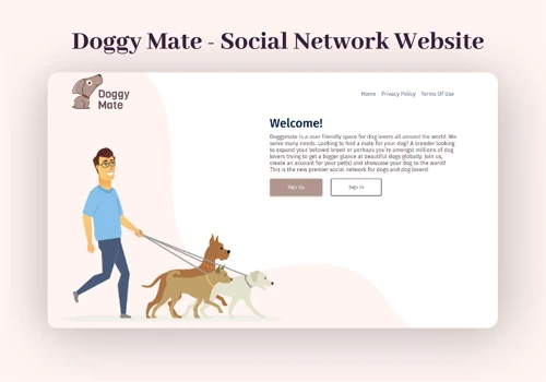 Doggy Mate - Social Network Website