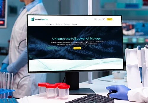 Optimizing a biotech firm website