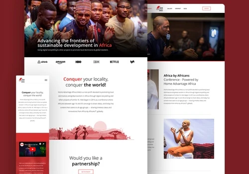 Website Design for Home Advantage Africa
