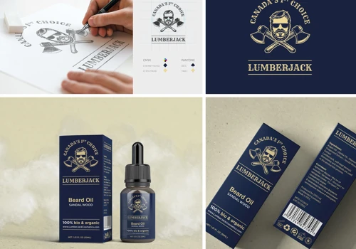 LUMBERJACK logotype and package design.