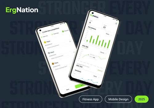 ErgNation – Webflow Website for a Fitness App