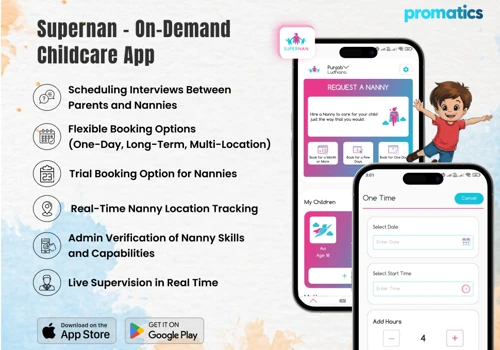 On Demand Nanny Sourcing Mobile App
