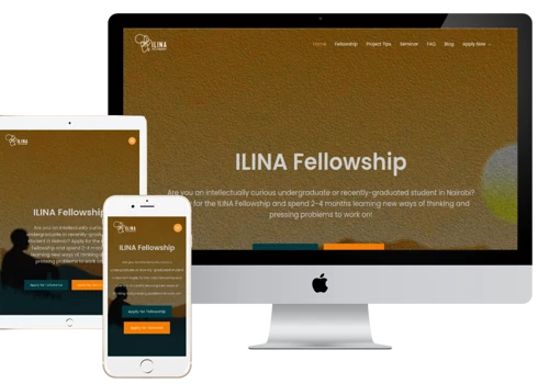 Website Design for ILINA Fellowship