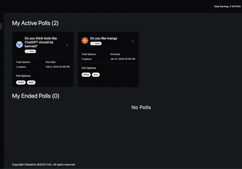 Votz - Decentralised Voting Platform