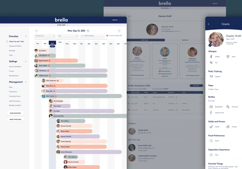 Brella Childcare Mobile App and Web Admin System