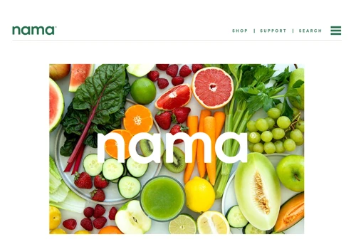 Nama Shopify store overhaul