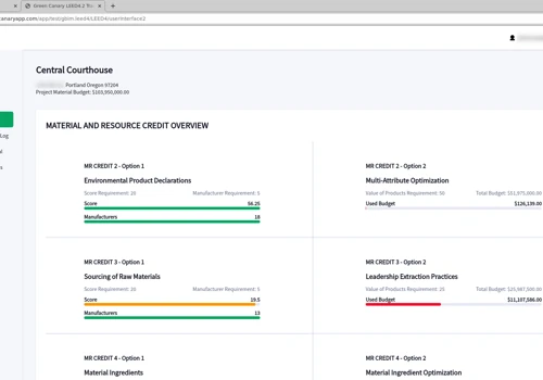 Green Canary custom application