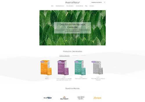 AvanceNatur Web design and development