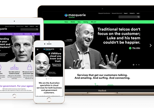 Macquarie Telecom Website Design