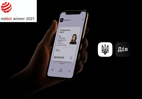 Diia or State in smartphone. Mobile app