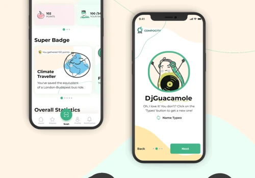 Gamifying sustainability through a composting app
