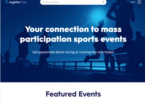 Engaging easy-to-use sports events registration